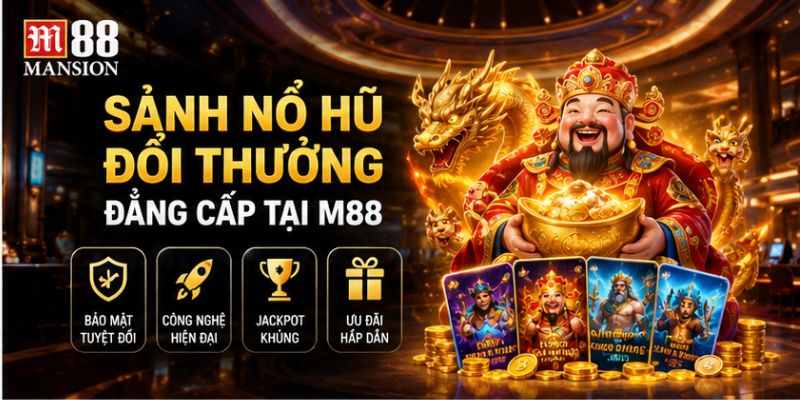 Sảnh nổ hũ đổi thưởng đẳng cấp tại M88