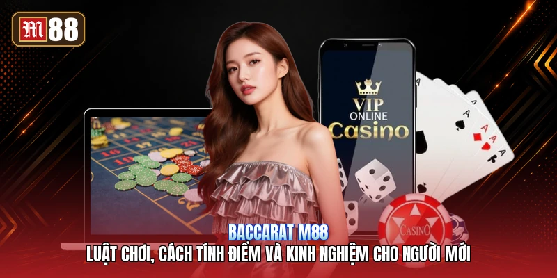 Baccarat m88 – Luật Chơi, Cách Tính Điểm Và Kinh Nghiệm Cho Người Mới